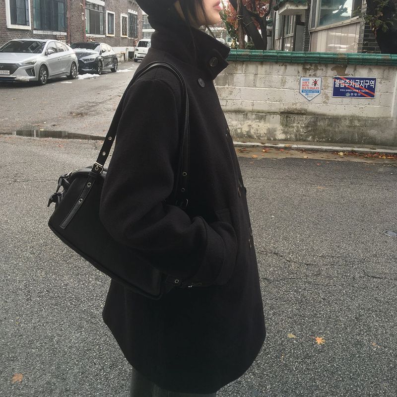 [MADE] Lonv High Neck Double Half Coat