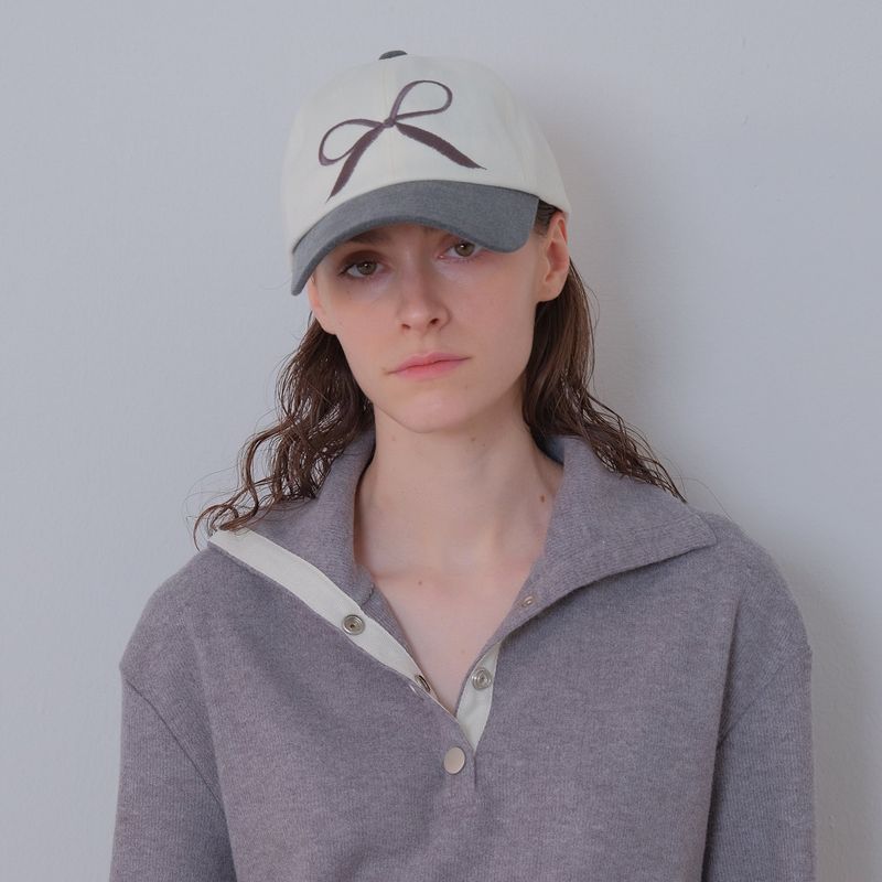 Charcoal/Cream Pigment Ribbon Cap