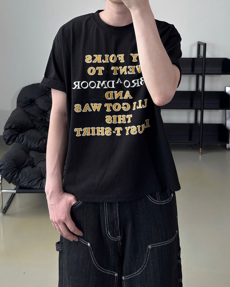 Broden Lettering Printed Short Sleeve