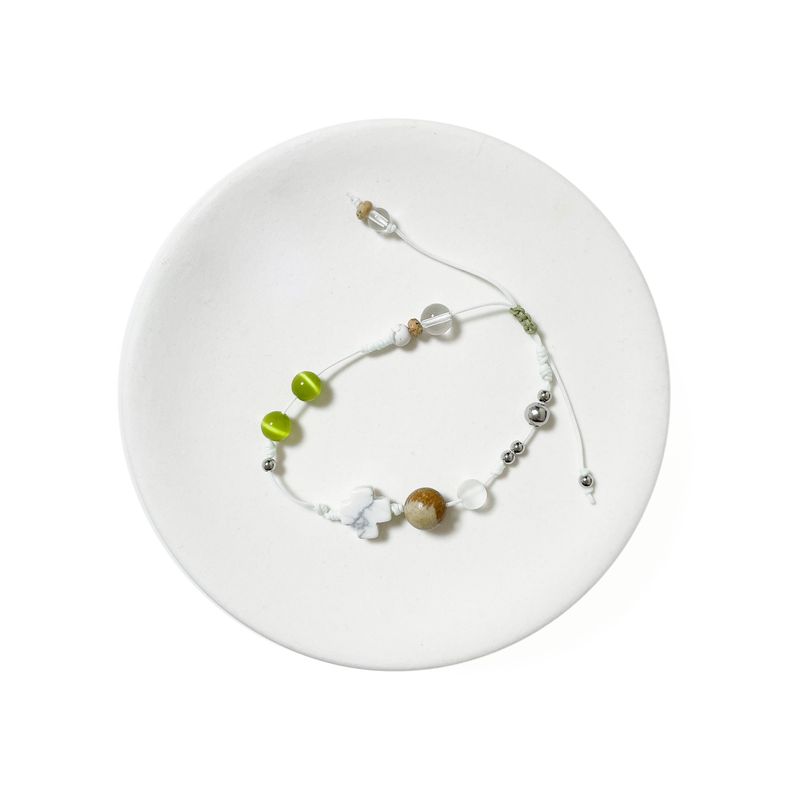 Grass gemstone bracelet