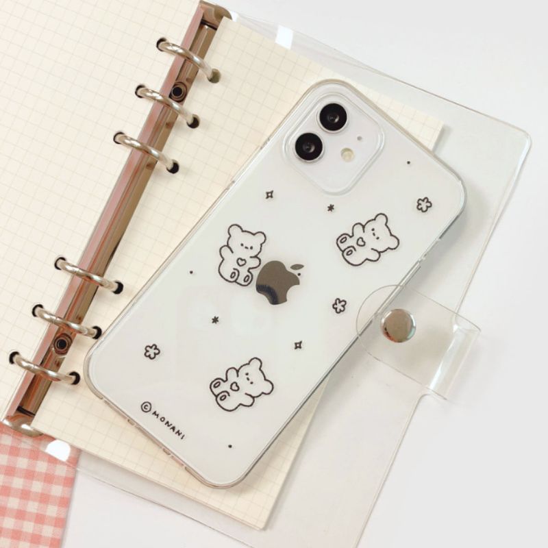 [Gel-hard] Black maro bear Phone case