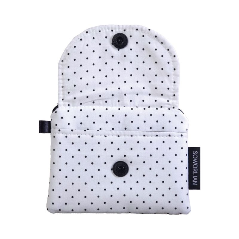 Multi Card wallet _Mini Dot White