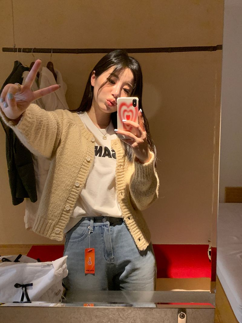 [MADE] PETTY MOHAIR BOUCLE CARDIGAN