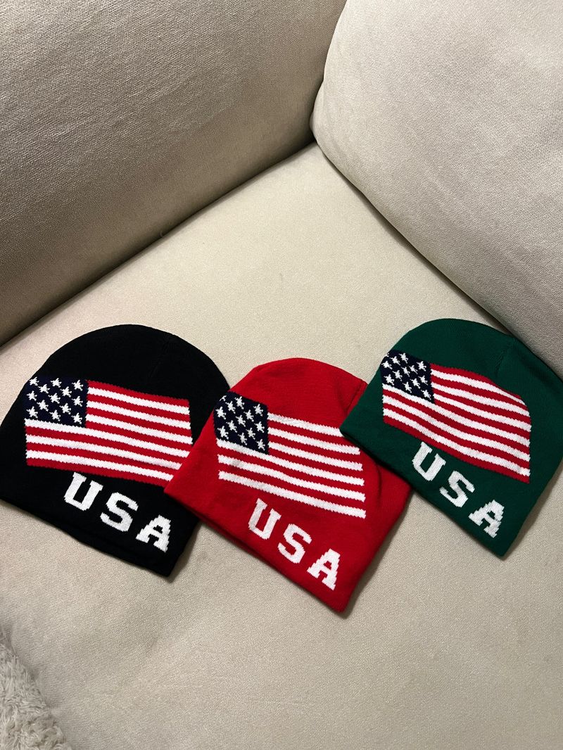USA Flag Freedom Basic Beanie (3 colors)
