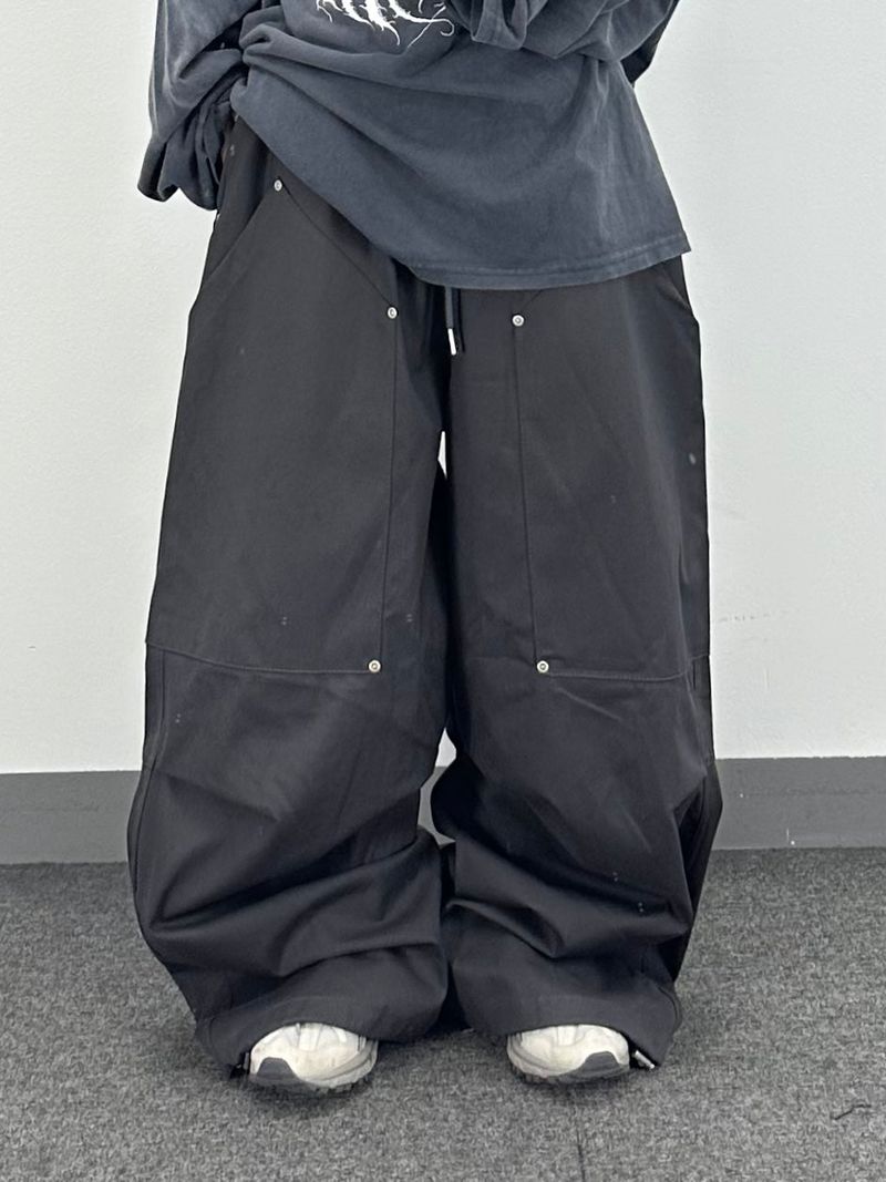 rivet cotton carpenter pants