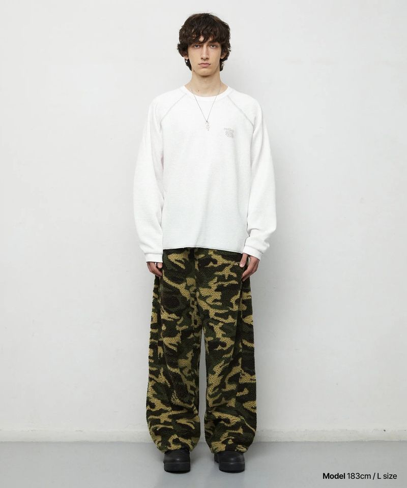mahagrid(マハグリッド)の「CAMO WIDE FLEECE PANTS_GREEN(Pants)」
