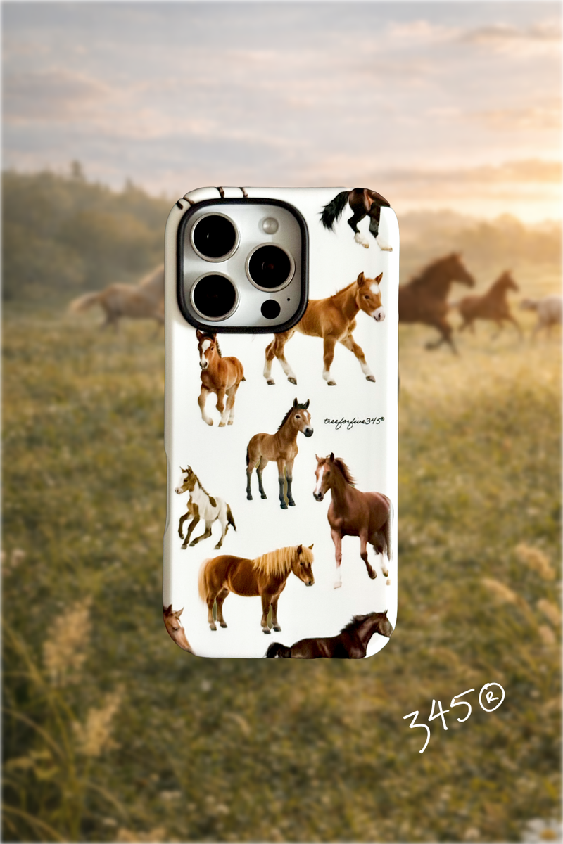 HORSES Tuff Bumper Case / TREEFORFIVE345