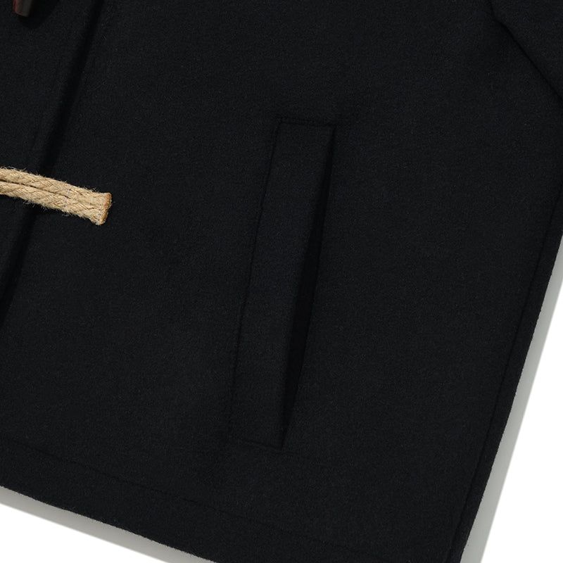 CHERRY HOODIE HALF DUFFLE COAT [NAVY]