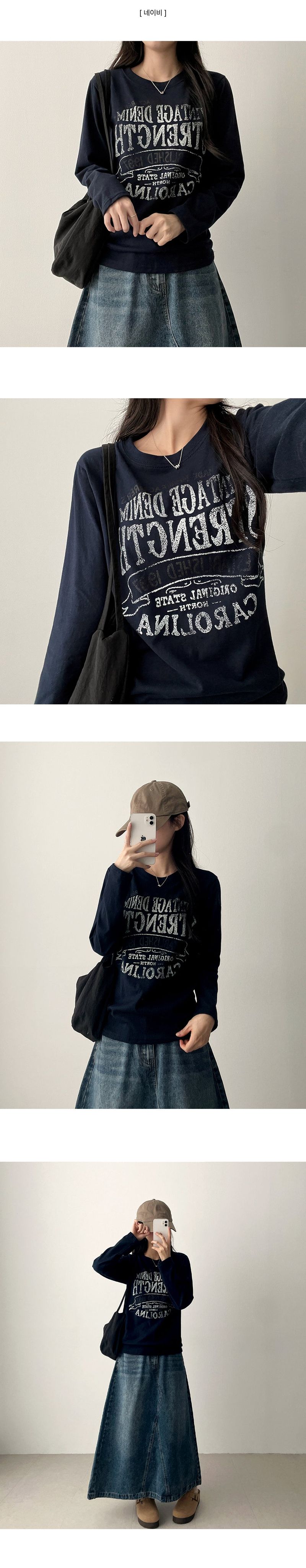 Ruth Vintage Lettering Long Sleeve Tee