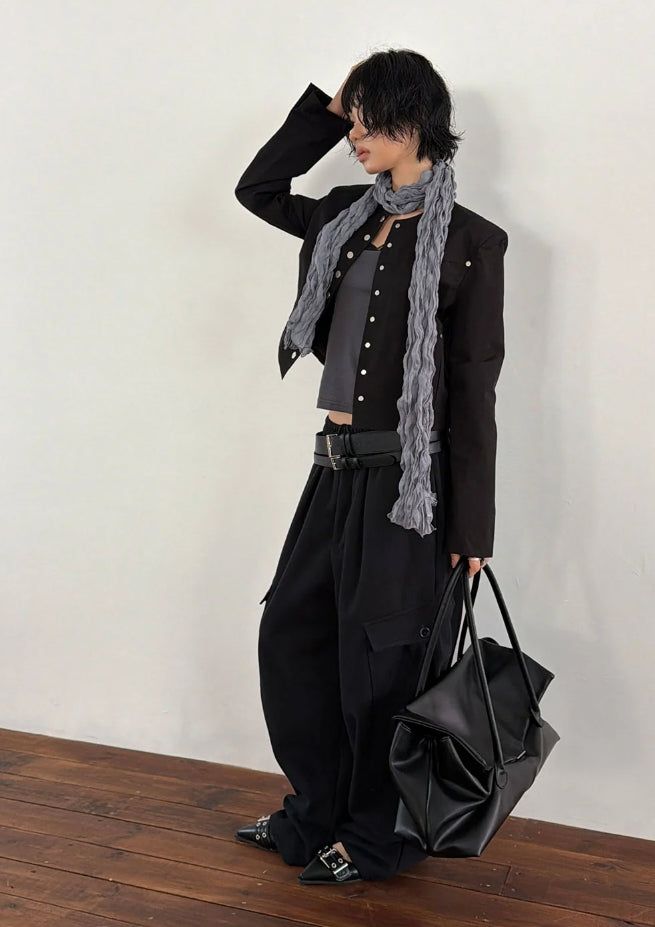 FLUID LEATHER BIG BAG