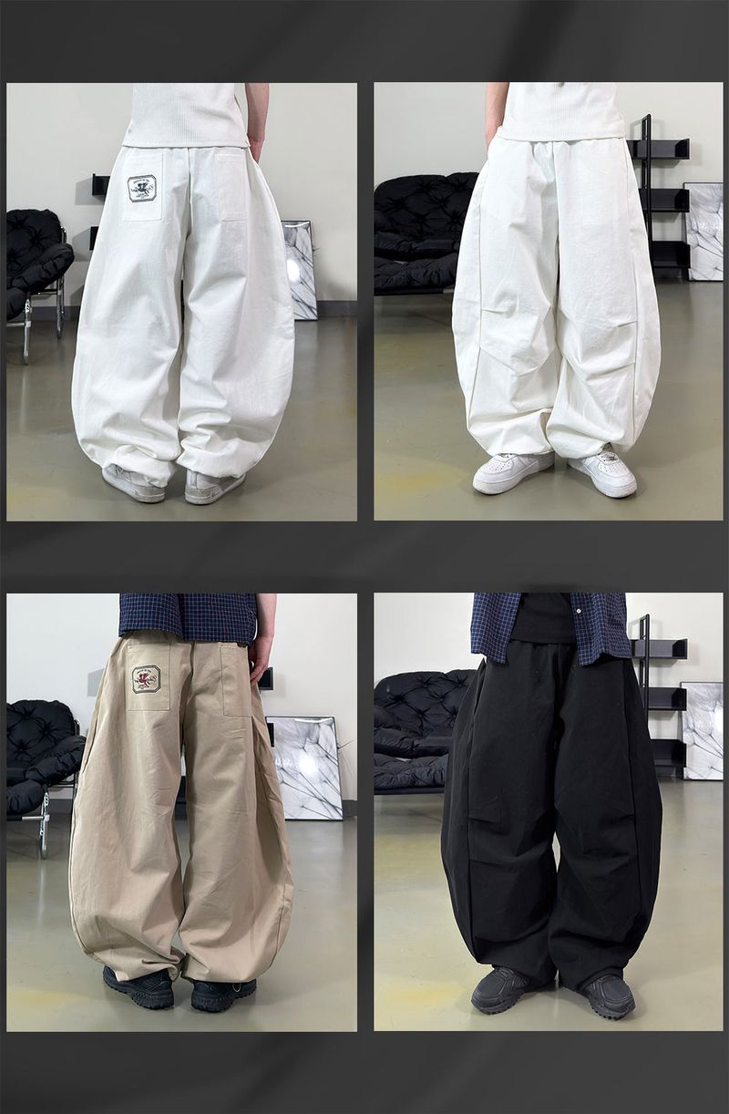 Trevil Patch Balloon Chino Pants