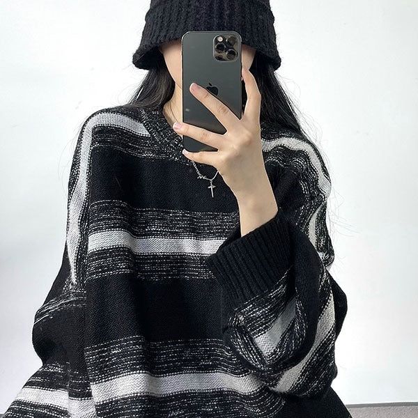 PEARCLAN（ペアクラン）の「Stripe wave Knitwear（Tops）」