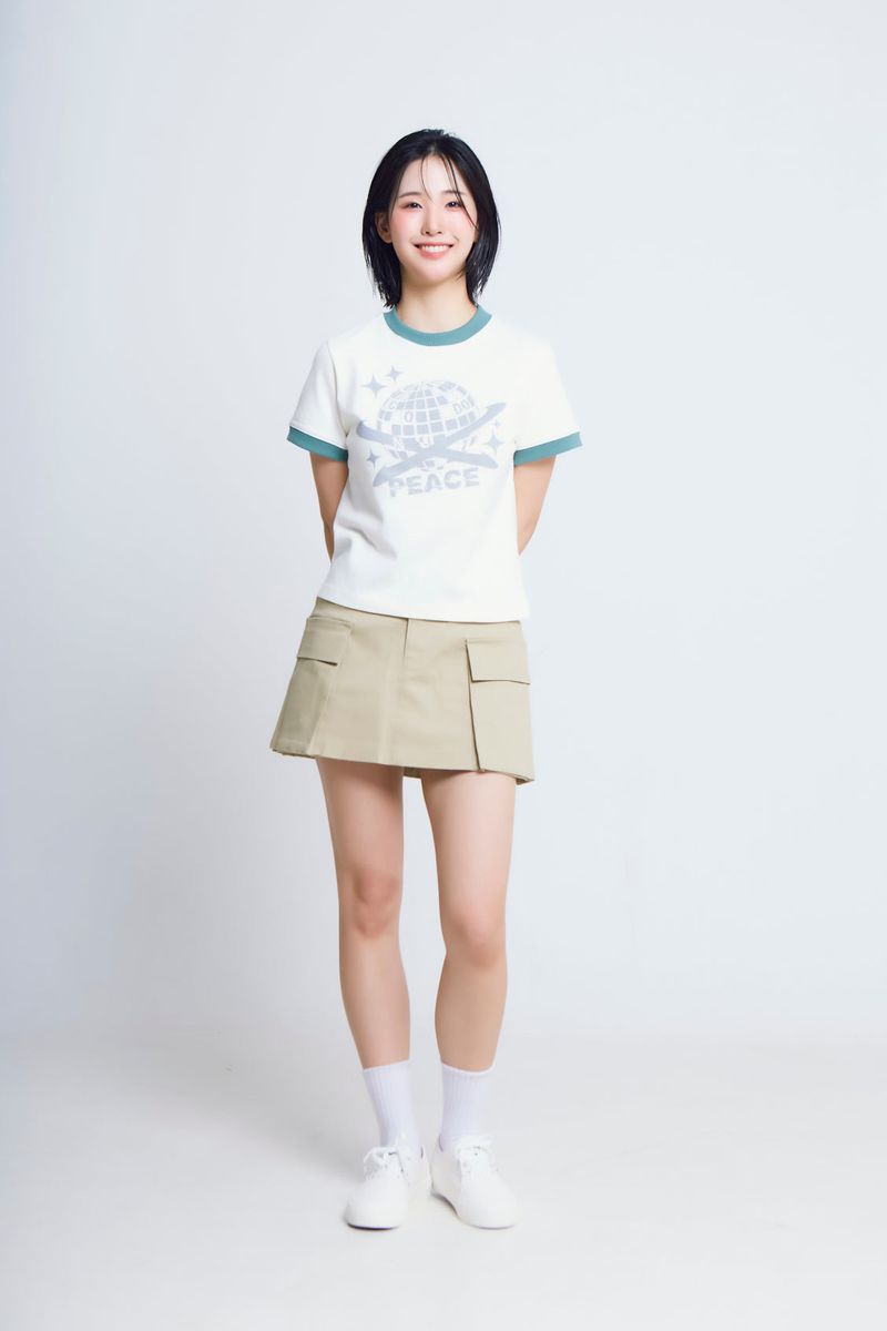 universe print ½T-shirts_ivory/green