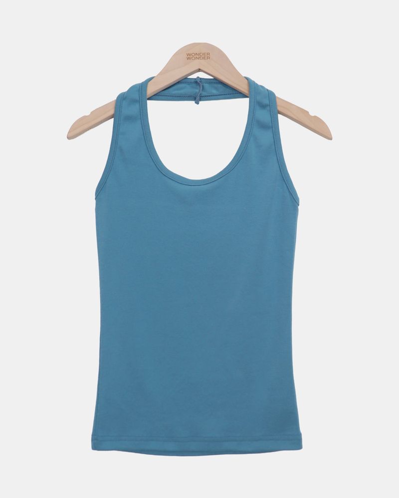 Uzel Halter Neck Slim Sleeveless Top