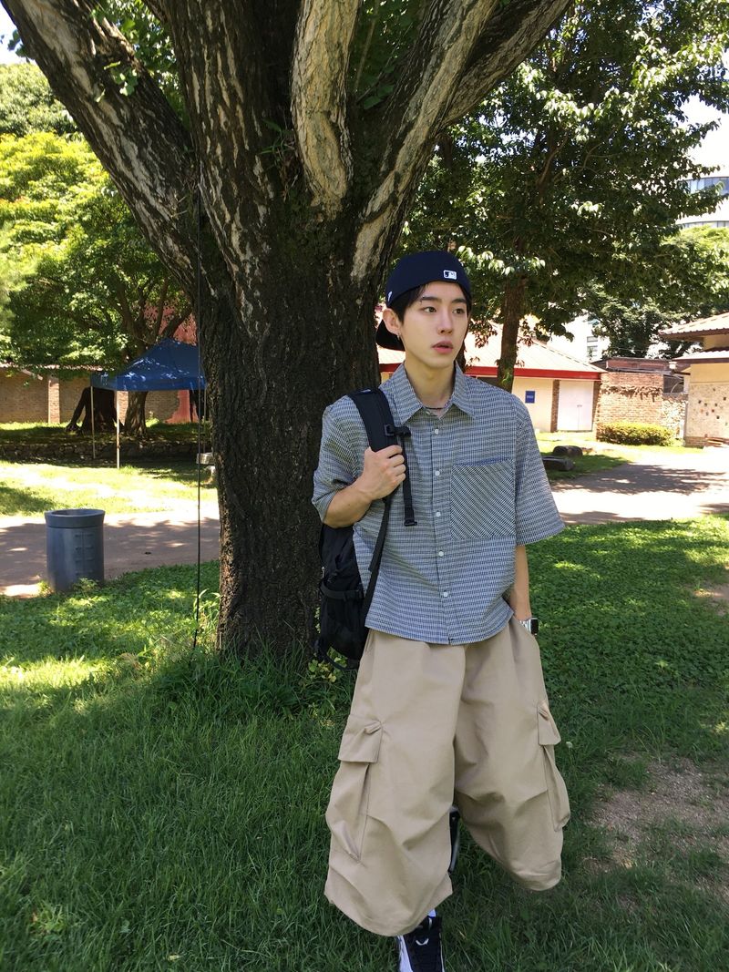 DISCERNMENT(ディサーンメント)の「Into Seersucker Crop Short Sleeve Shirt 3C(Tops)」