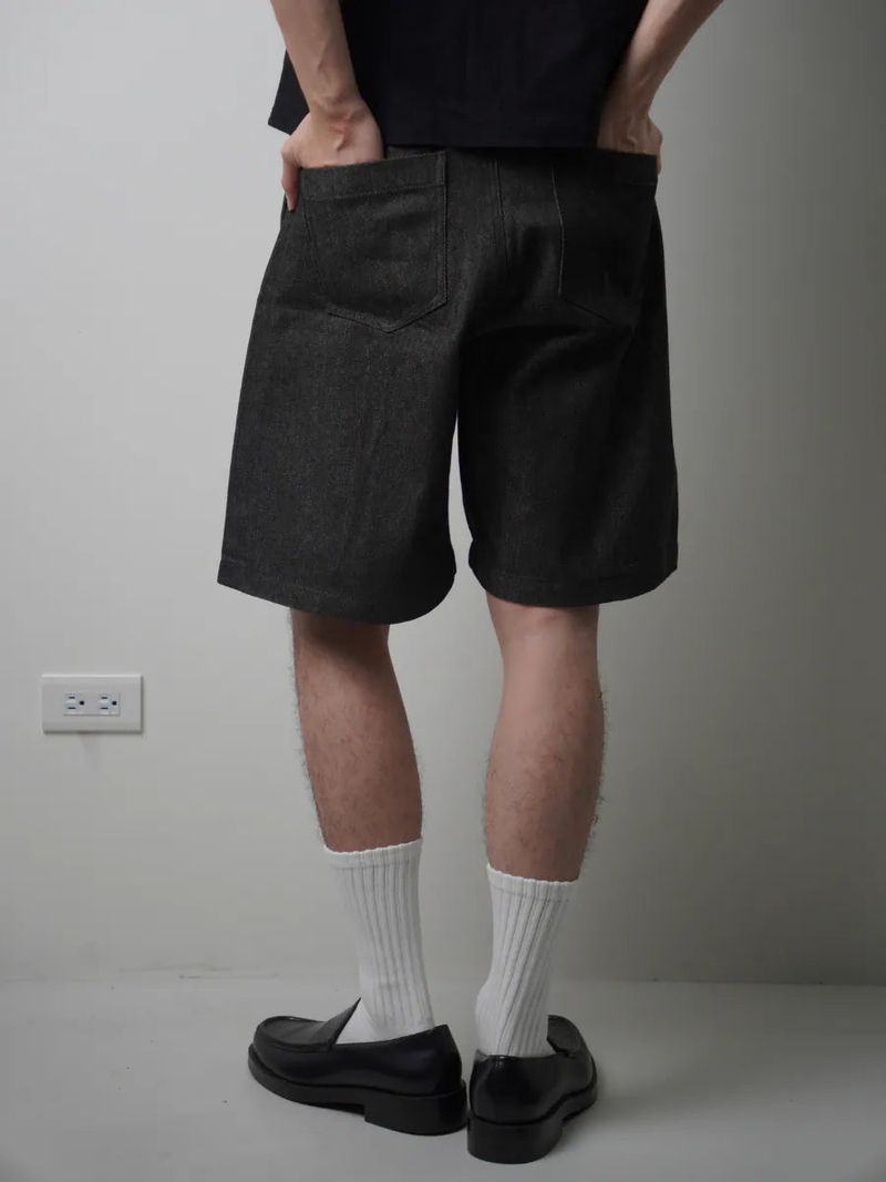 PT8 Pleated Denim Shorts