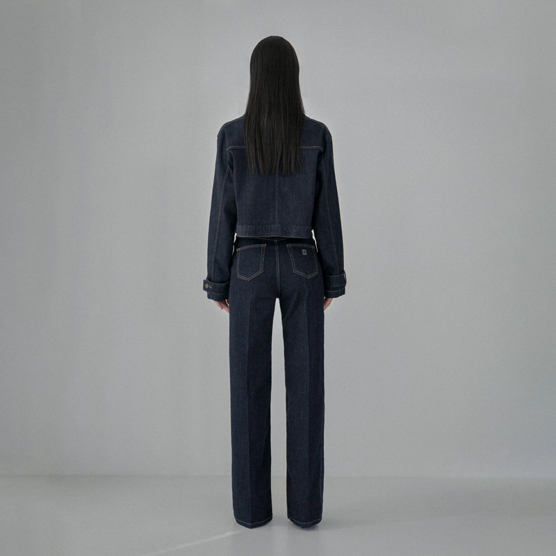 Black Indigo Classic Denim Jacket - YA391