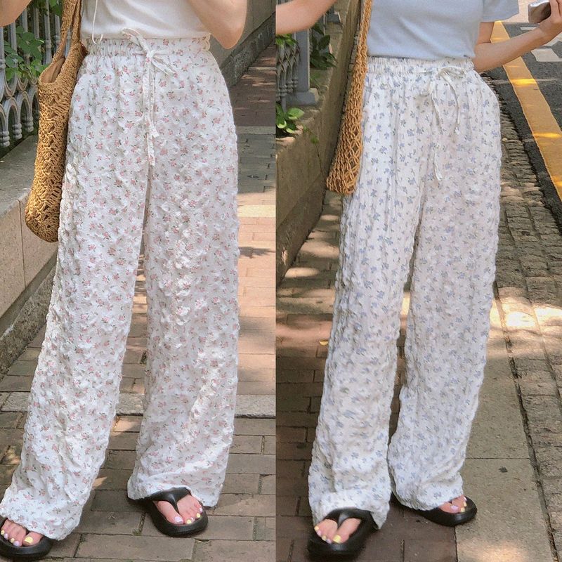 natural mind（ナチュラル マインド）の「With Flower Wide Pants（Pants）」