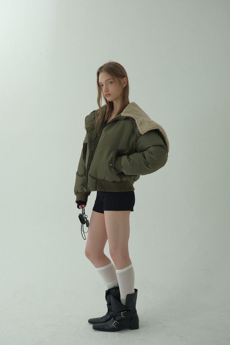 HOODED FLIGHT JUMPER_KHAKI