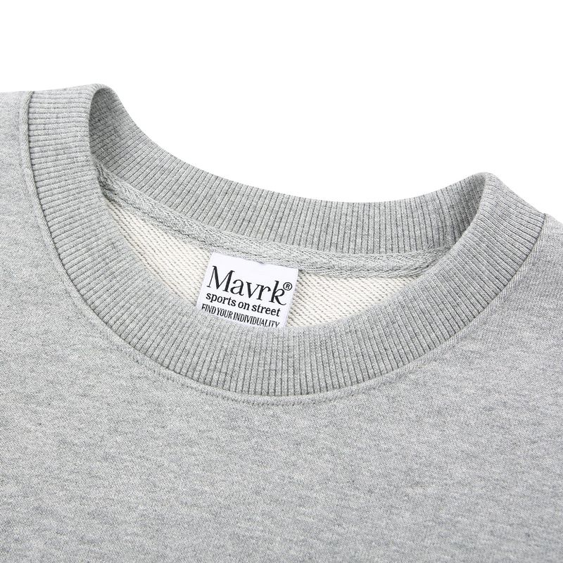 DOUBLE LOOP LOGO SLEEK SWEATSHIRT GRAY