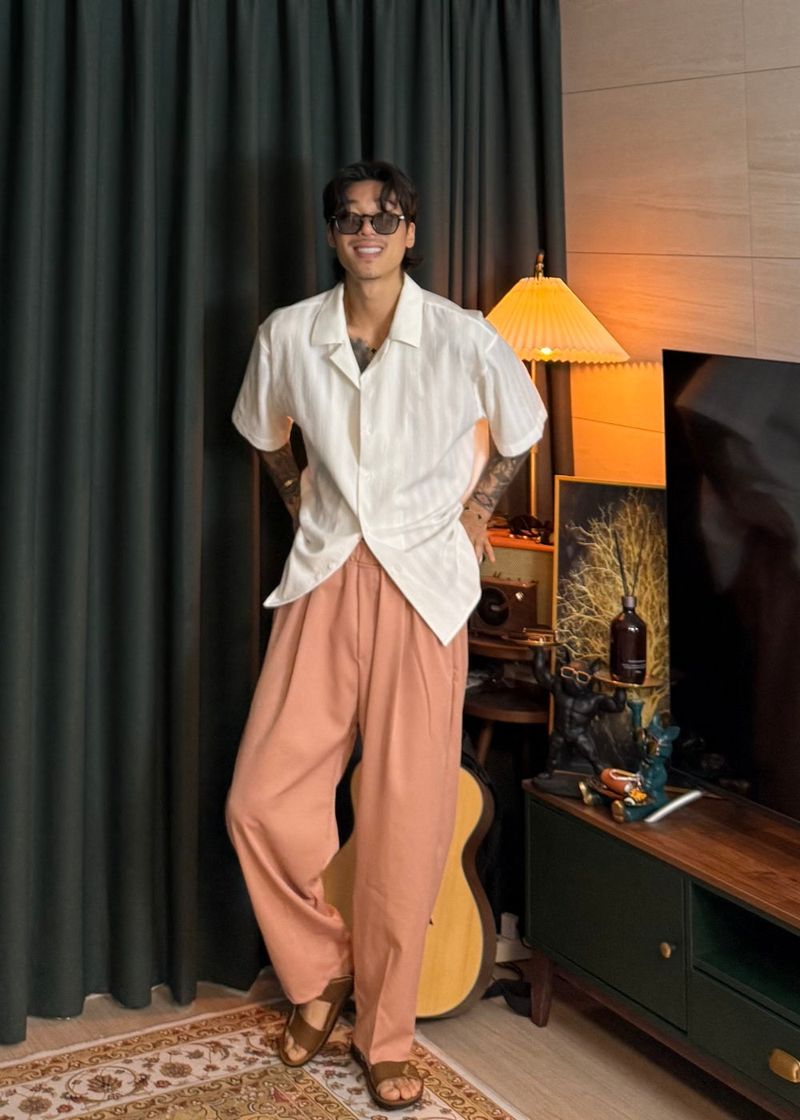 virstyle（ビルスタイル）の「Vir Style Drug Crop Pink Slacks（Pants）」