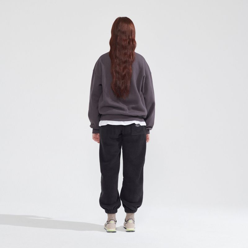 NAPPING HALF ZIPUP SWEATSHIRT_CHARCOAL