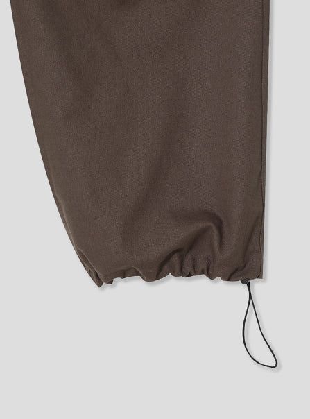 Wild pin tuck cargo cotton pants