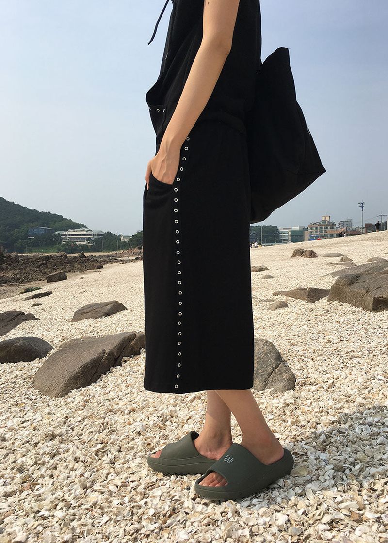 EYELET LINE BERMUDA PANTS