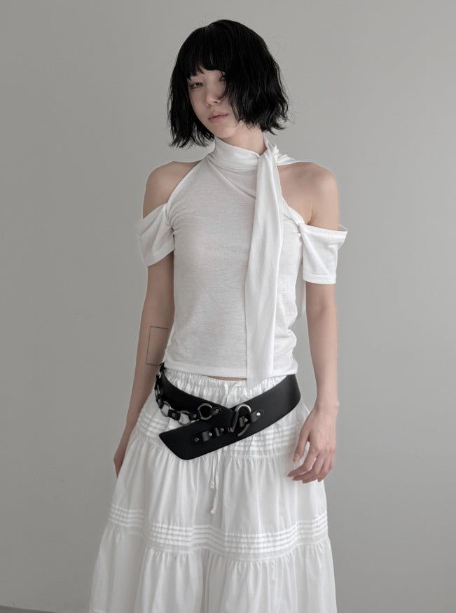 Lea Scarf Halter Off-Tee