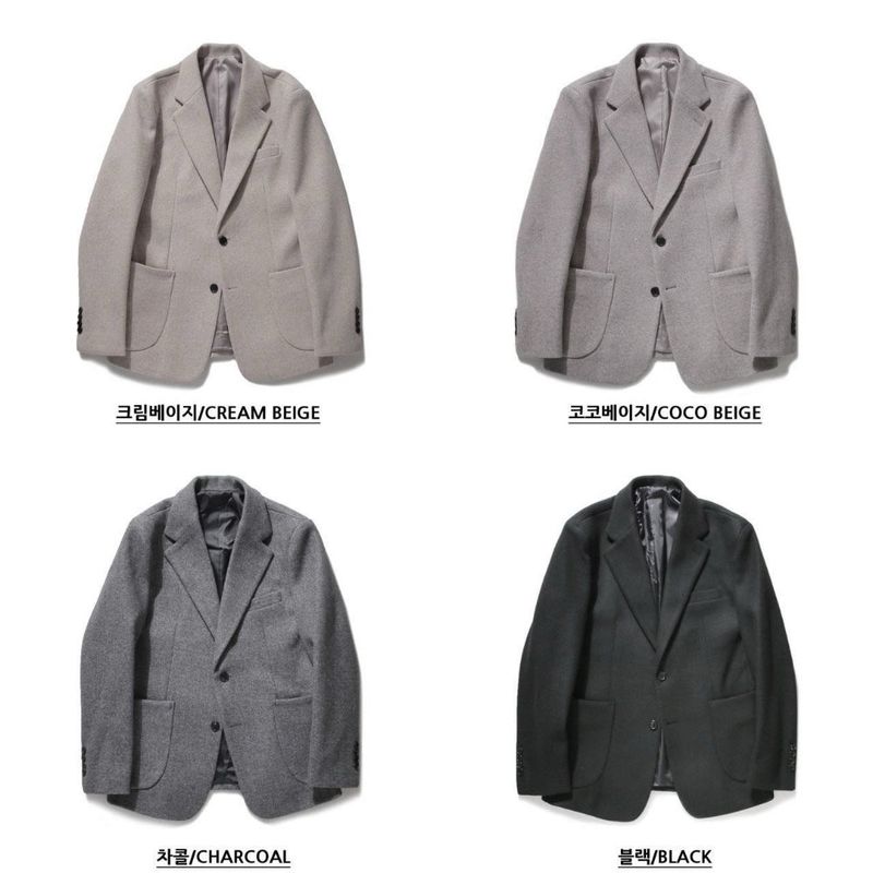 LMN Celine Wool Two Burton Single Jacket (4 colors)