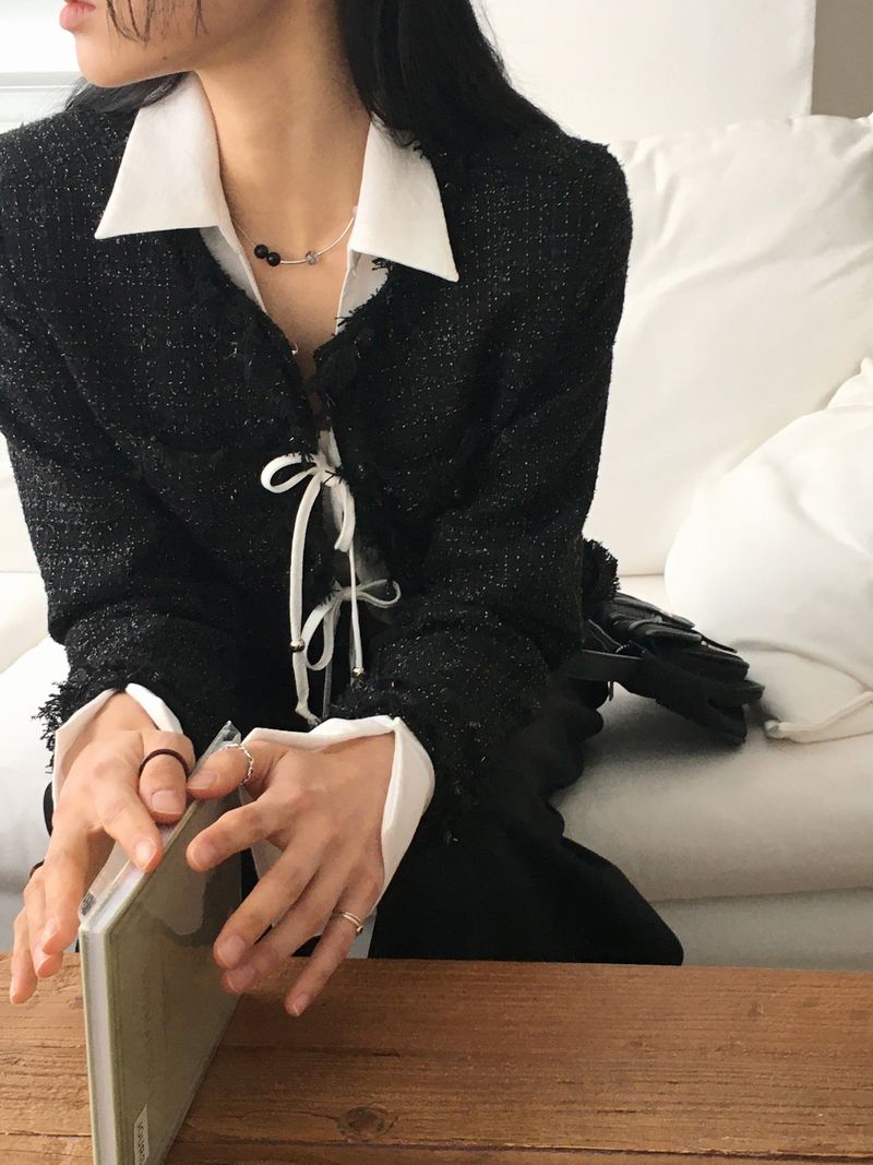 [MADE] Shado Fringe Hook Tweed Jacket