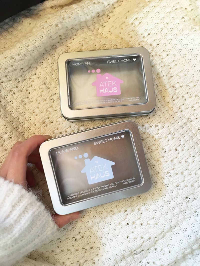 House Silver Mini Tin Case(Pink)