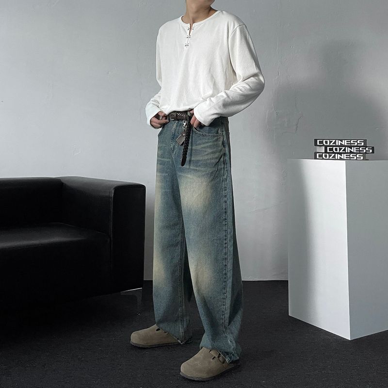 TR2528 Two Point Sand Wide Denim (2 colors)