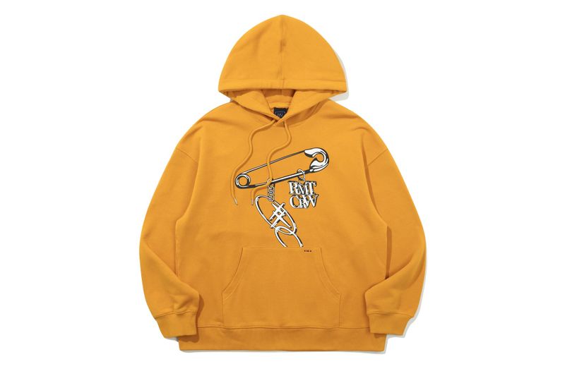 SILVER CLIP PENDANT LOGO HOODIE