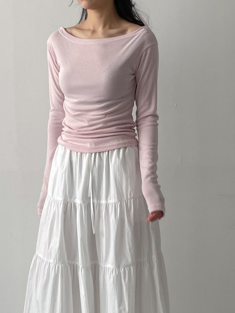 INCHANT ME(インチャントミー)の「Tommy boatneck long-sleeve t-shirt(Tops)」
