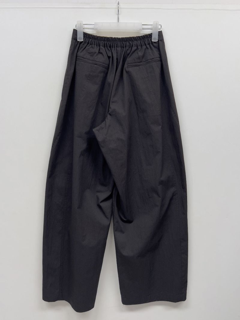 Twill Balloon Fit Wide Pants