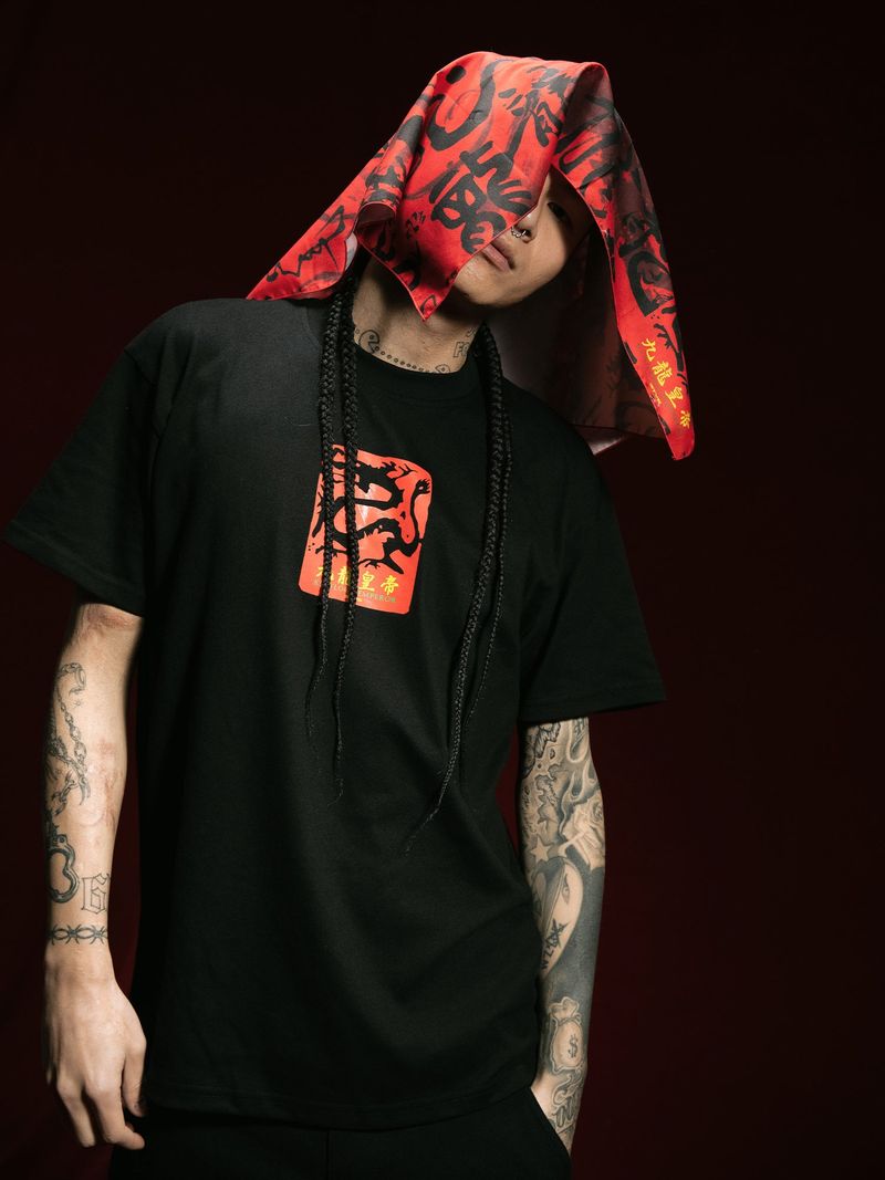 RTVG(RETROVEGAS) Chinese dragon LOGO t-shirt