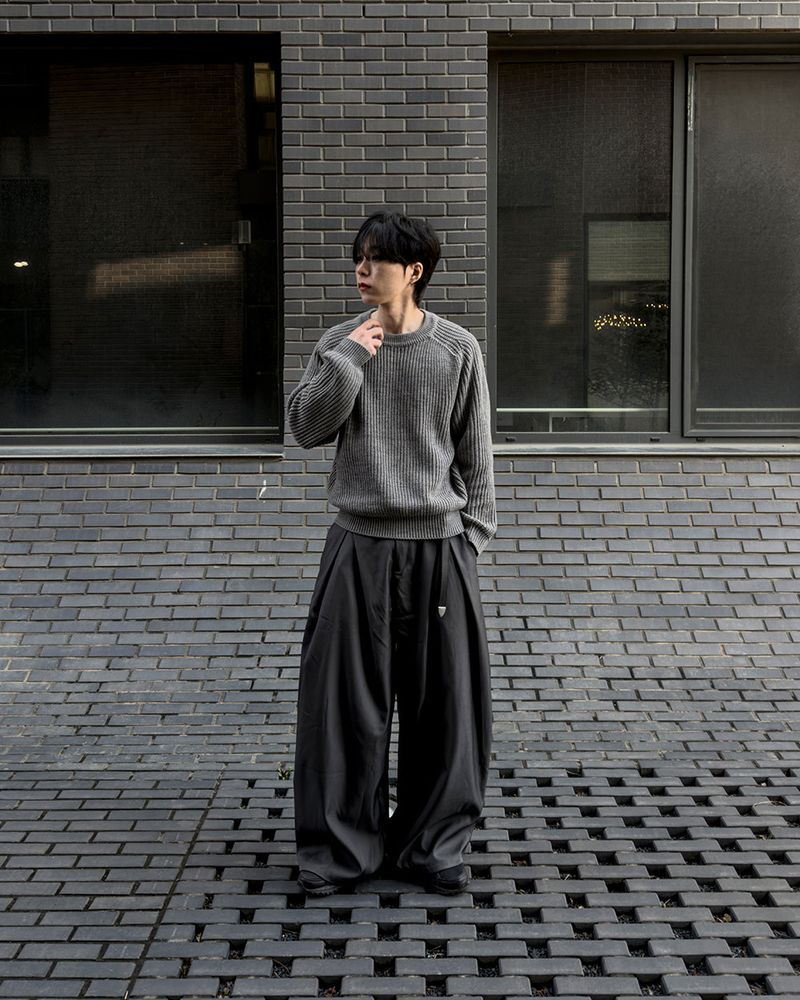 Hild Panel Cropped Hachi Knit