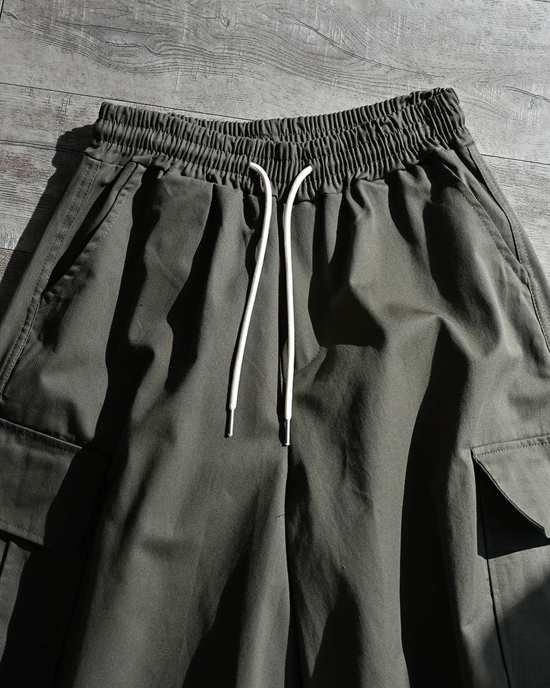 SIO WIDE CARGO PANTS KHK