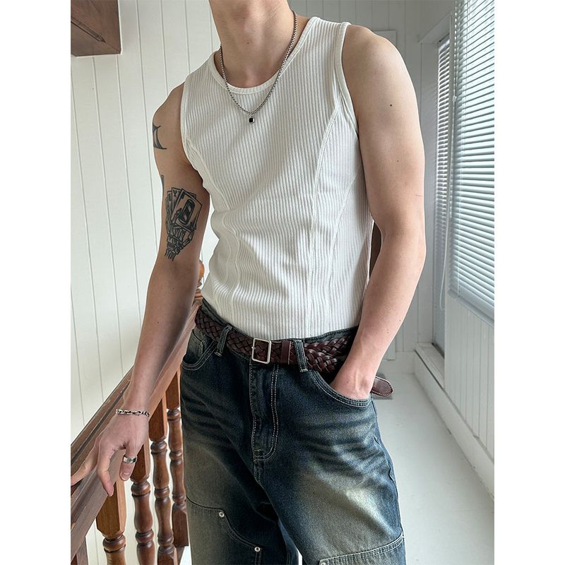 LAURANT（ロラン）の「[MUSCLE FIT] Double cutting sleeveless(3color)（Tops）」