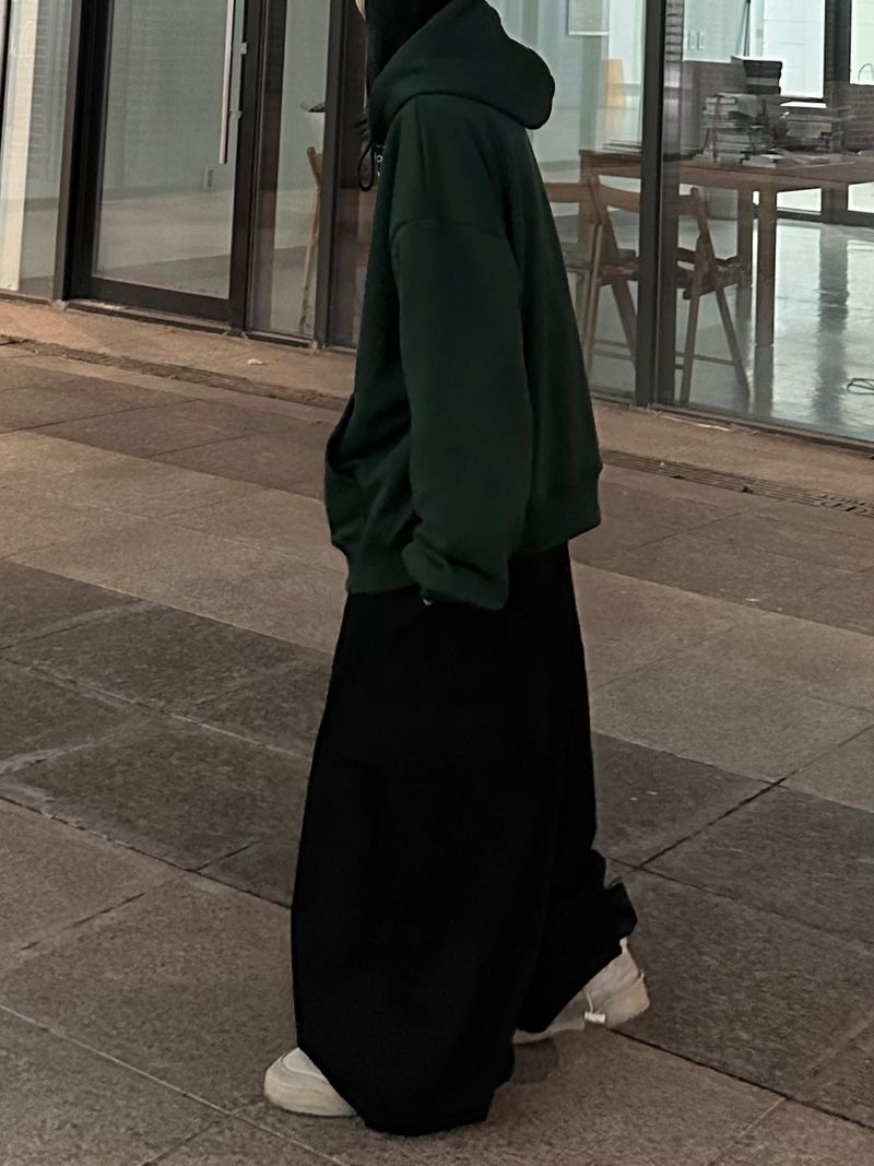 deeptech lettering hood zip-up