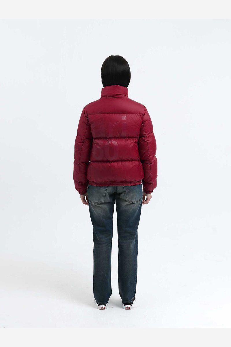 1/2 BASIC SAFARI DOWN JACKET (BURGUNDY)