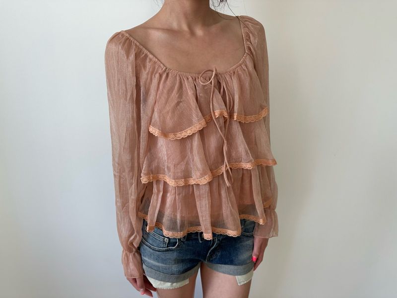 fairy ruffle blouse