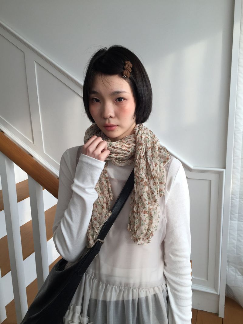 Petal Ringkle Muffler (2color)