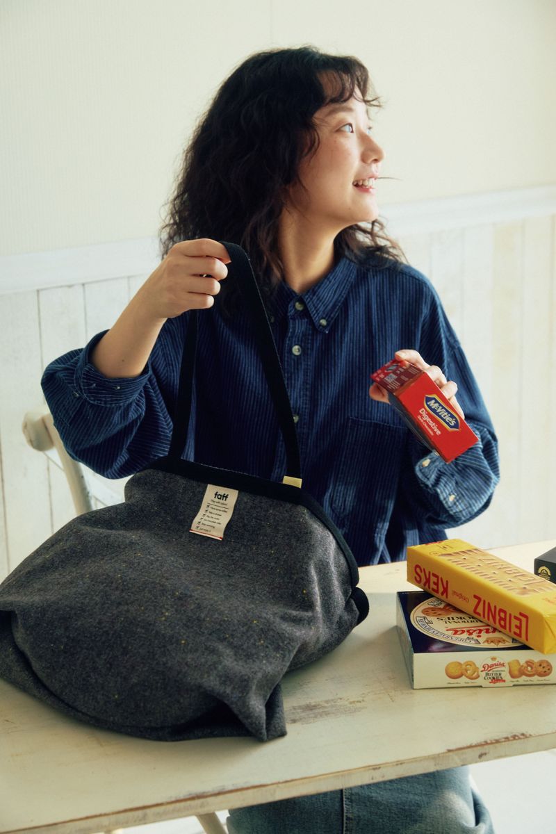 Shopper bag Wool Grey
