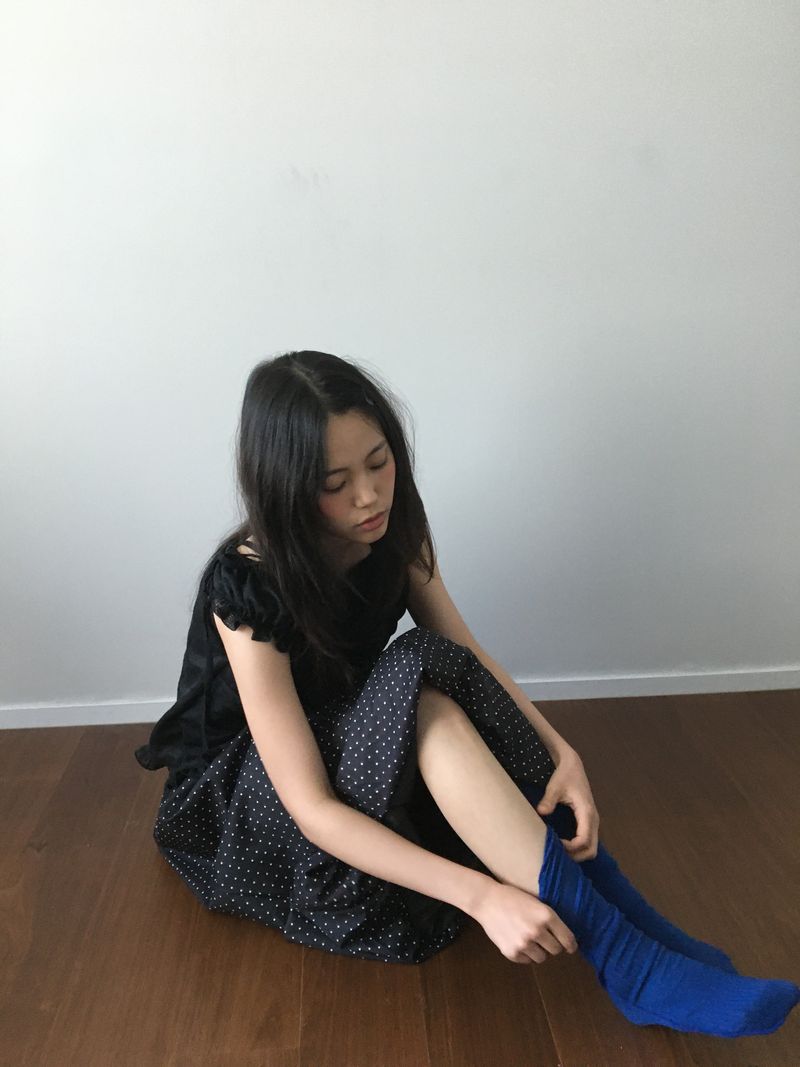 Popping Tencel Knee Socks (4color)