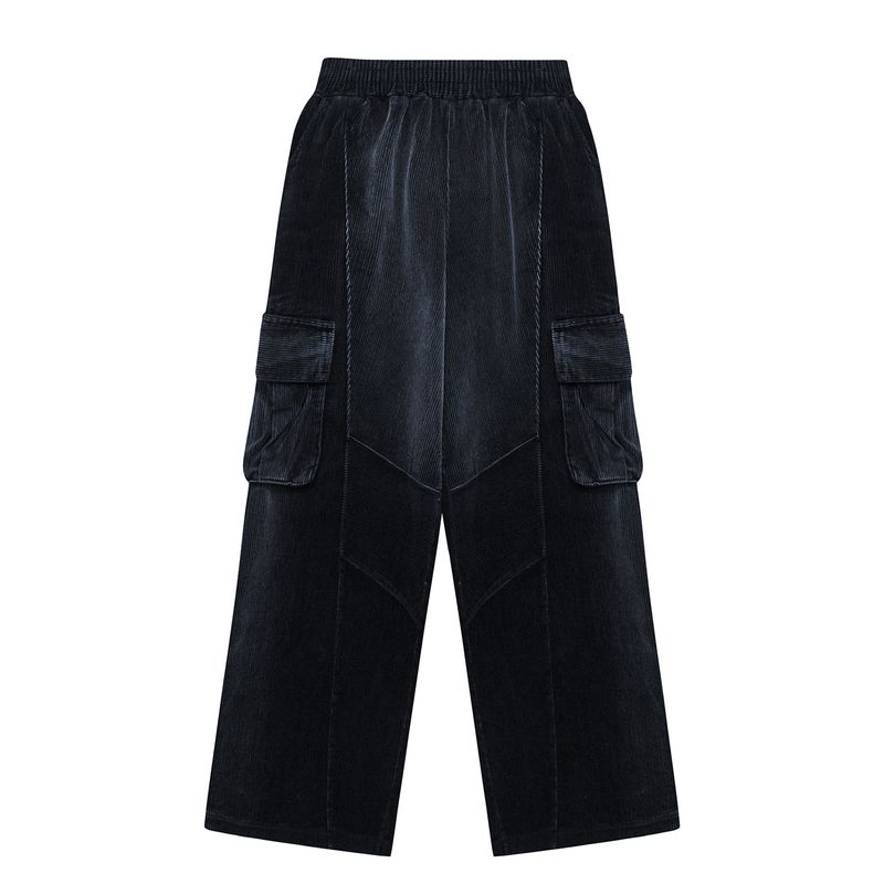 Sserpe（セルぺ）の「Washing Corduroy Cargo Banding Denim Pants Black（Pants）」