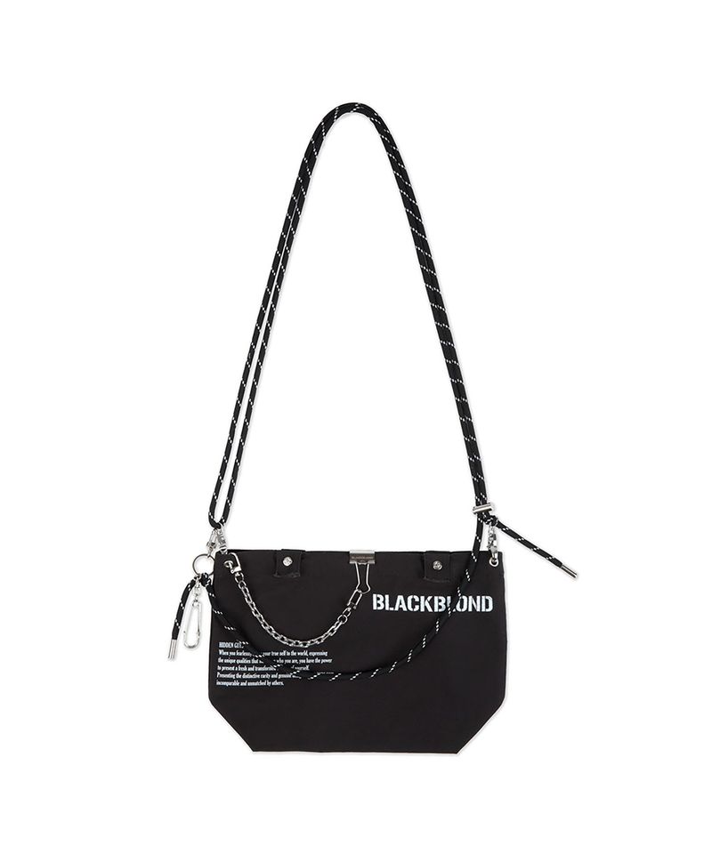 BLACKBLOND（ブラックブロンド）の「BBD ハンドクラフティドロープクロスバッグ (ブラック)（バッグ）」