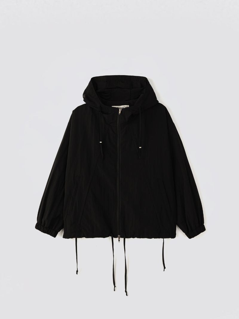 HOPESMORE（ホープスモア）の「String Hoodie Windbreaker_Black（Jackets/Outerwear）」