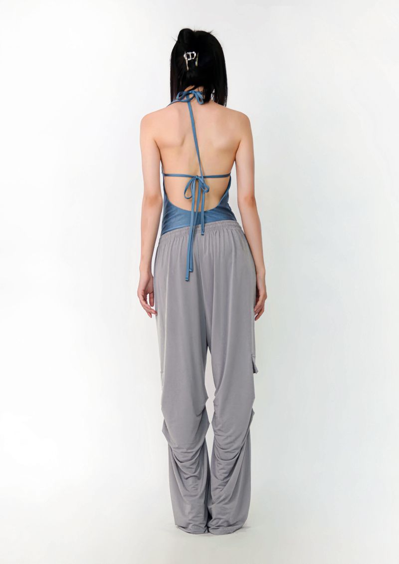 bottom shirring jogger pants